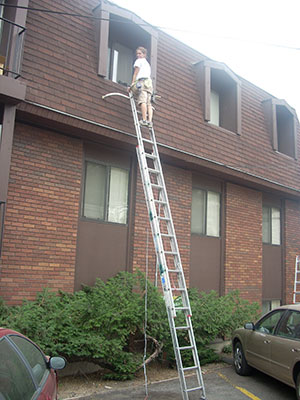 Window cleaning work