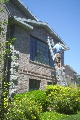 Window cleaning work